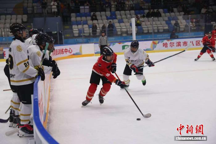 2025年全国3-on-3青少年冰球赛哈尔滨开赛 15支