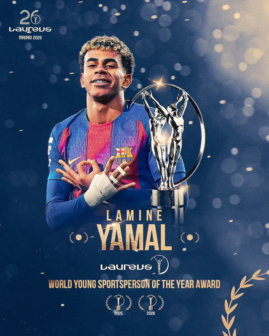 2026劳伦斯世界体育奖揭晓：阿尔卡拉斯与萨巴伦